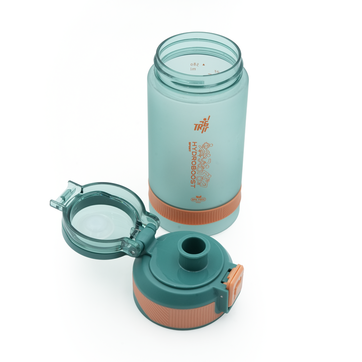 TR6 Hydro Boost Sport Frosted Water Bottle | BPA-Free Tritan | Leak-Proof Flip Top with Safety Lock | Odor-Resistant & Shatter-Proof | Lightweight Eco-Friendly Bottle for Gym, Office, School & Daily Hydration
