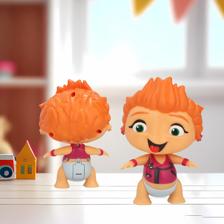 Toy Plus Wat Rocking Babies – Mini Beat Power Rockers Sound & Movement Action Figure with Head Motion – Musical Collectible from Discovery Kids Series – Try Me Feature – Battery Operated Toy for Kids Ages 3+ – Bright Colors & Fun Design