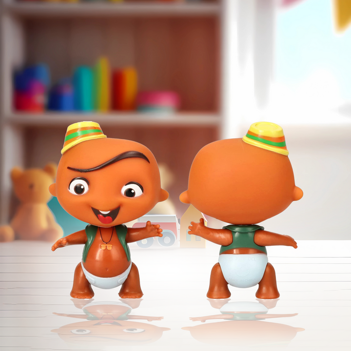 Toy Plus Mini Beat Power Rockers Rolling Rocker Carlos with Bongos – Musical Baby Drummer Collectible Figure with Percussion Accessories – Latin-Inspired Design – Ages 3+ – Posable Arms, Bold Colors, and Rhythm-Filled Play Fun