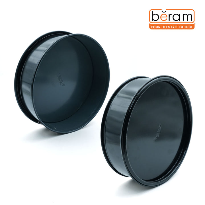 26.5cm Springform Cake Tin premium Special Non-Stick Coating Easy Release Spring Lock Leak Proof Edge Even Heat Distribution Round Steel Baking Pan Oven Safe up to 230°C