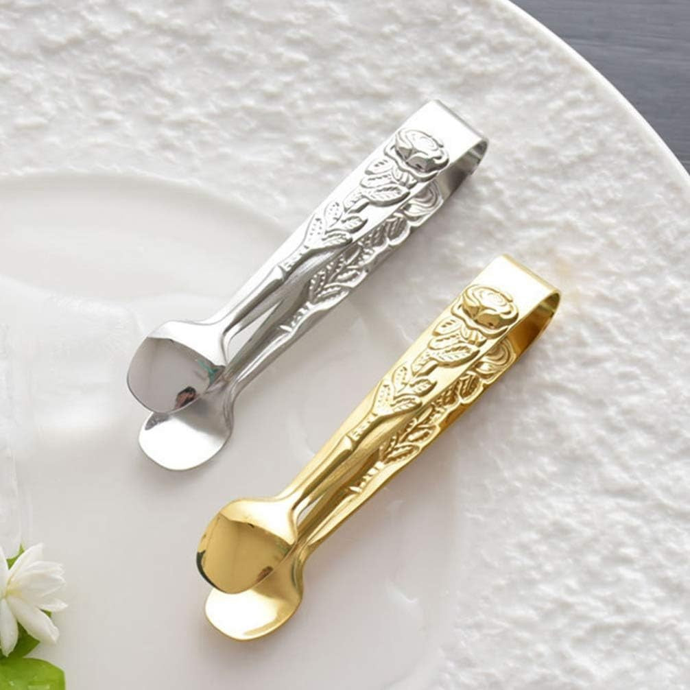Sugar Tongs with Rose Design