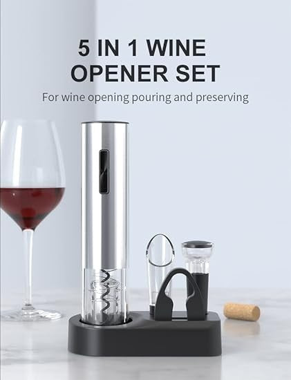 Electric Wine Opener Set