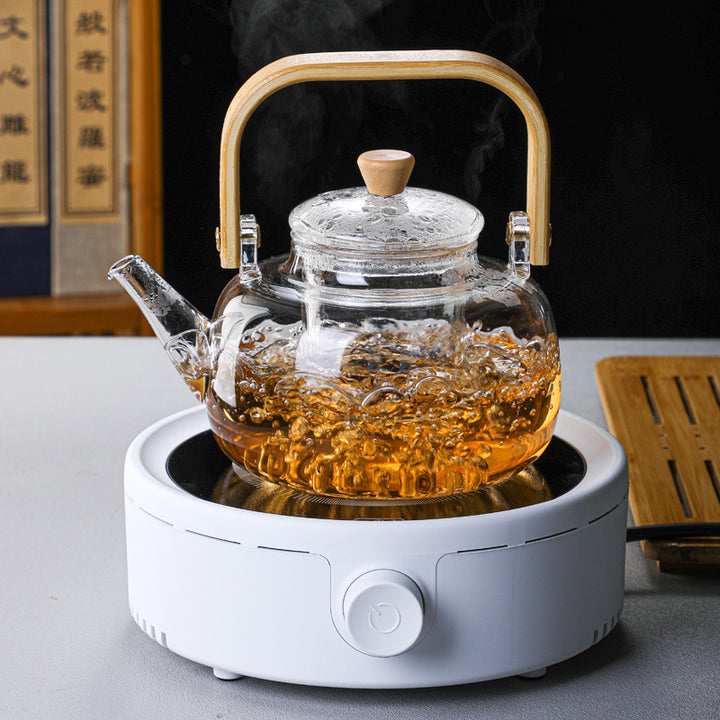 900ml Top Handle Glass Teapot