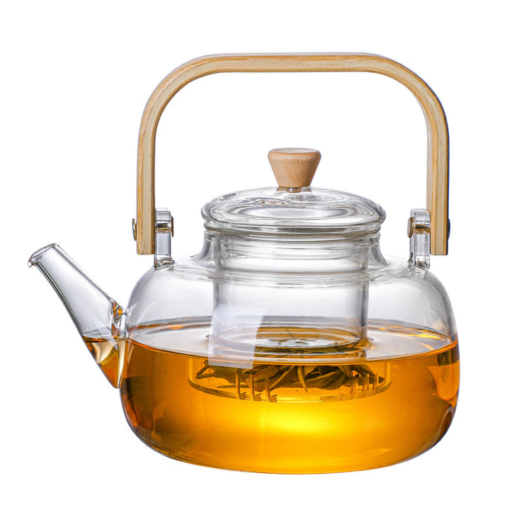 900ml Top Handle Glass Teapot