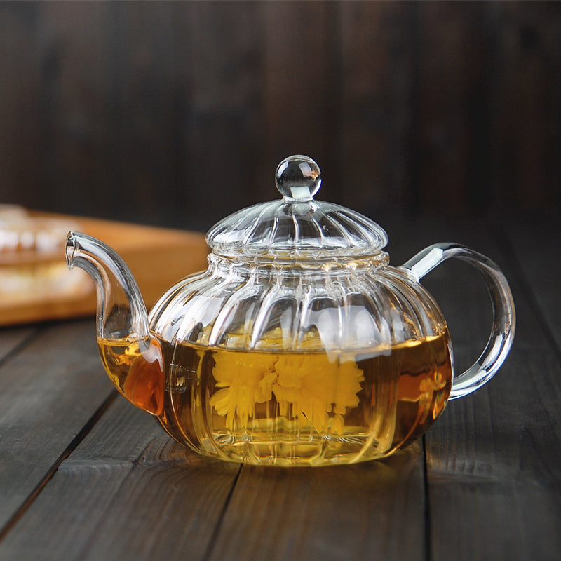 Full Glass Glass Teapot 600ml