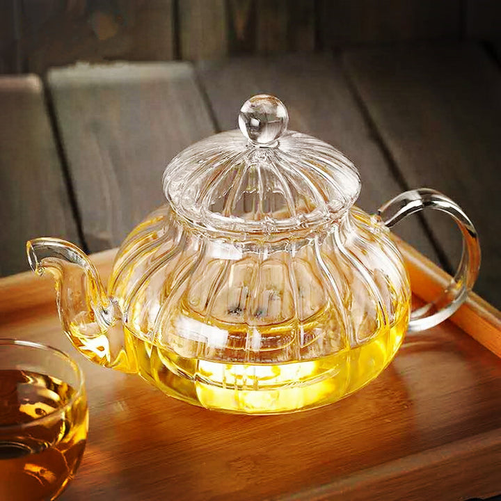 Full Glass Glass Teapot 600ml