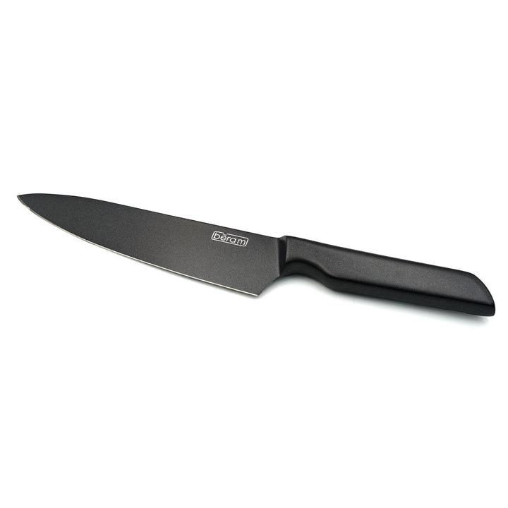 BERAM 8 Inch Chef Knife Titanium Black Coated With Stainless Steel 430 Handle3CR13Stainless Steel Blade Professional Kitchen Knife for Precision Chopping Slicing and Mincing Stylish Durable