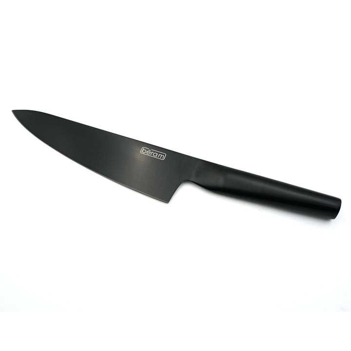 BERAM 8 Inch Chef Knife Black Oxide Coated Stainless Steel 3CR 13 Blade with SS430 Handle and Scratch Resistant Coating for Smooth Cutting Stylish and Durable Kitchen Essential