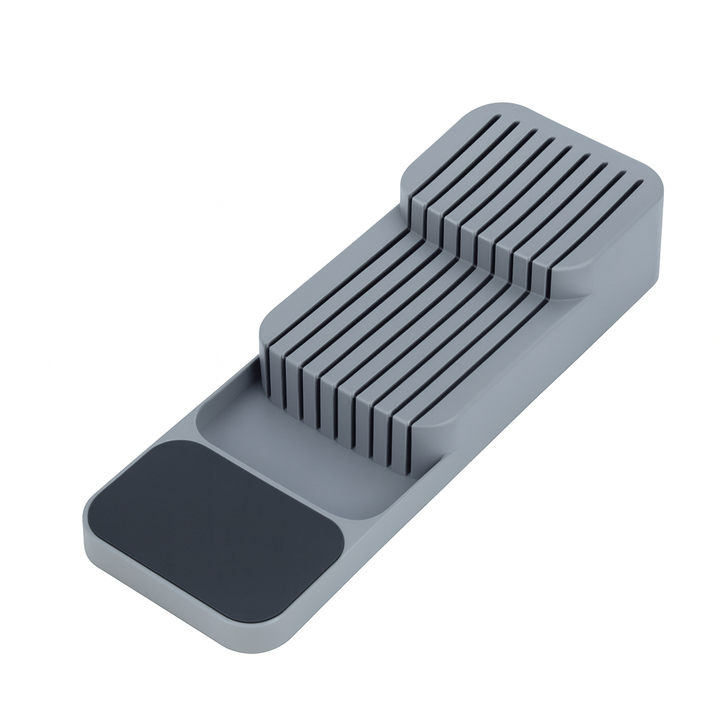 Beram Expandable Kitchen Drawer Utensil Organizer Rack Adjustable Knife & Cutlery Storage Tray Durable PP Material 39.6×13.7×7.5 cm Space-Saving Kitchen Drawer Organizer