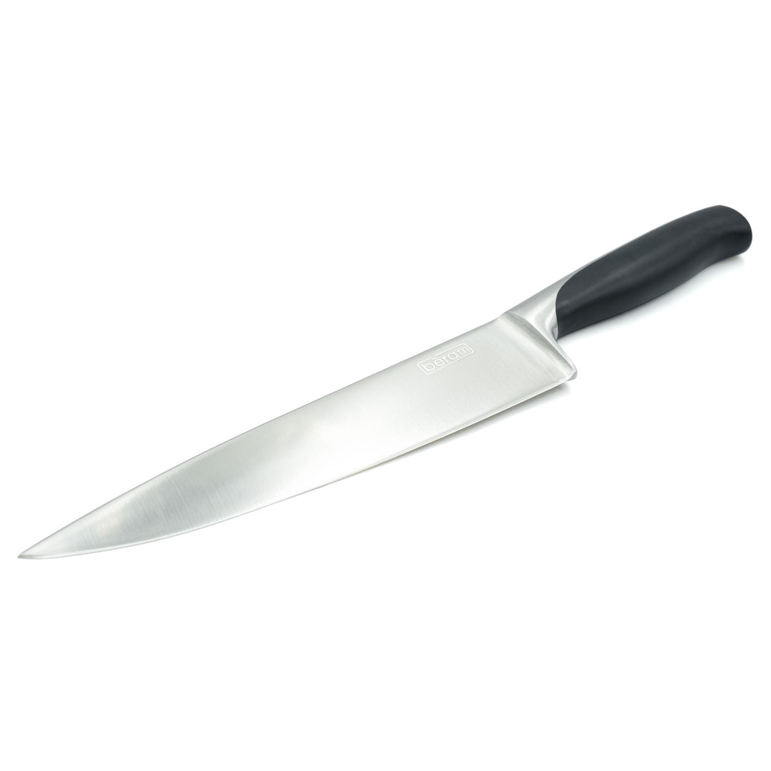 BERAM 8 Inch Professional Chef Knife with ABS Handle 3CR13 Stainless Steel Blade Garnishing Knives Daily Use Sharp Edge Multipurpose Cooking Knife for Chopping Slicing Mincing
