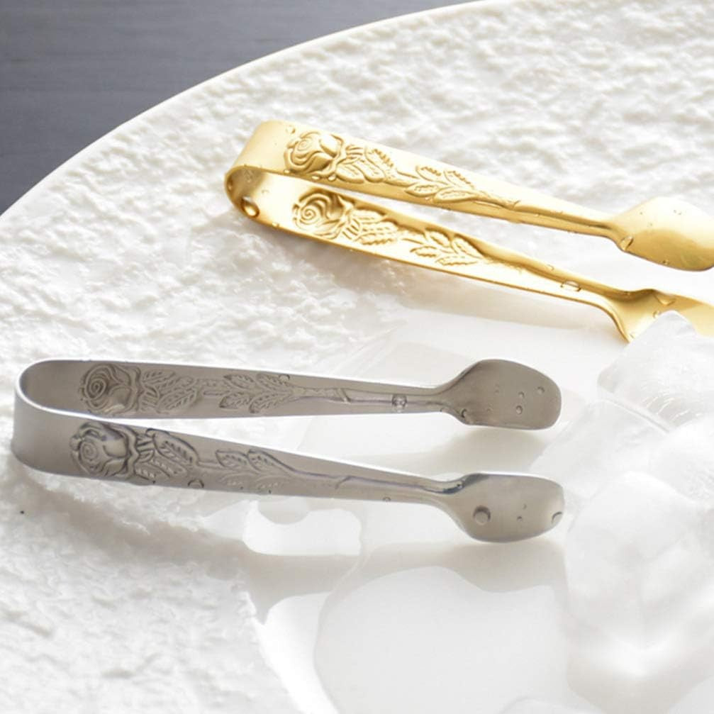 Sugar Tongs with Rose Design