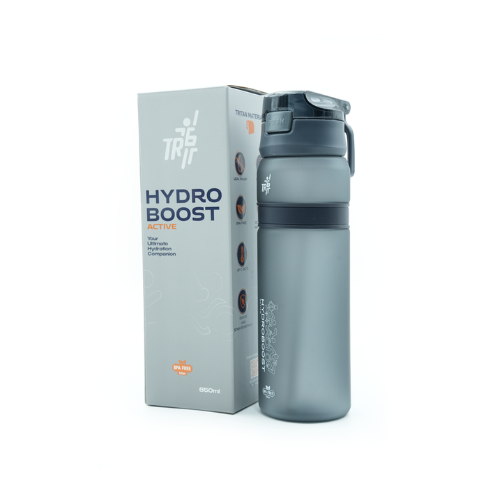 TR6 Hydro Boost Active Water Bottle | Frosted Tritan | BPA-Free | Leak-Proof with Push-Button Lid & Straw | Odor-Resistant, Lightweight, Shatter-Resistant | Eco-Friendly Sports Bottle for Gym, Office & Outdoor Use
