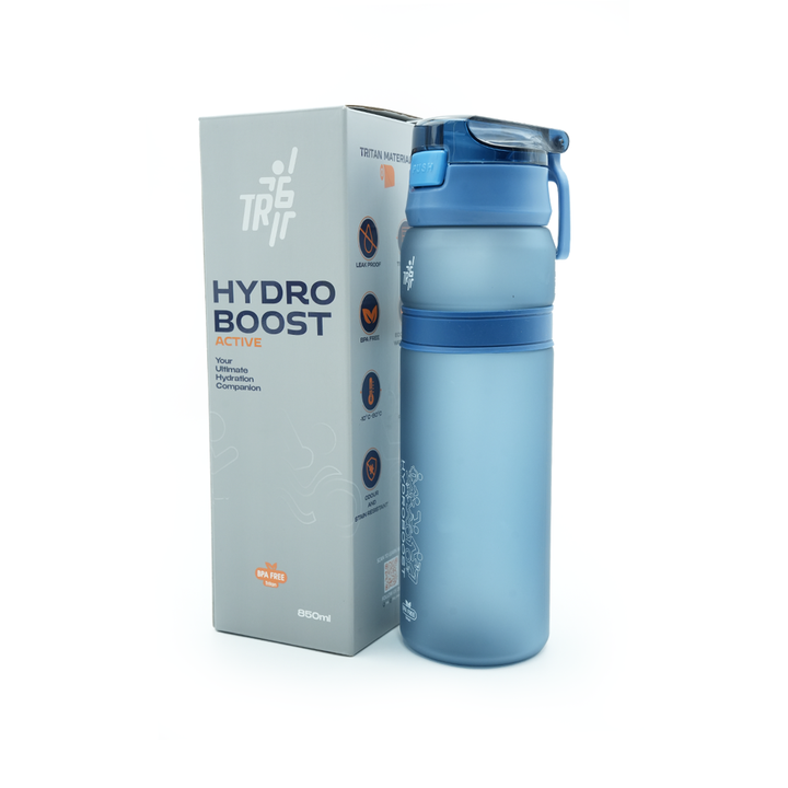 TR6 Hydro Boost Active Water Bottle | Frosted Tritan | BPA-Free | Leak-Proof with Push-Button Lid & Straw | Odor-Resistant, Lightweight, Shatter-Resistant | Eco-Friendly Sports Bottle for Gym, Office & Outdoor Use