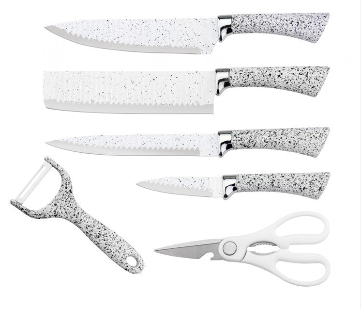 6 Pieces Dotted Knife Set