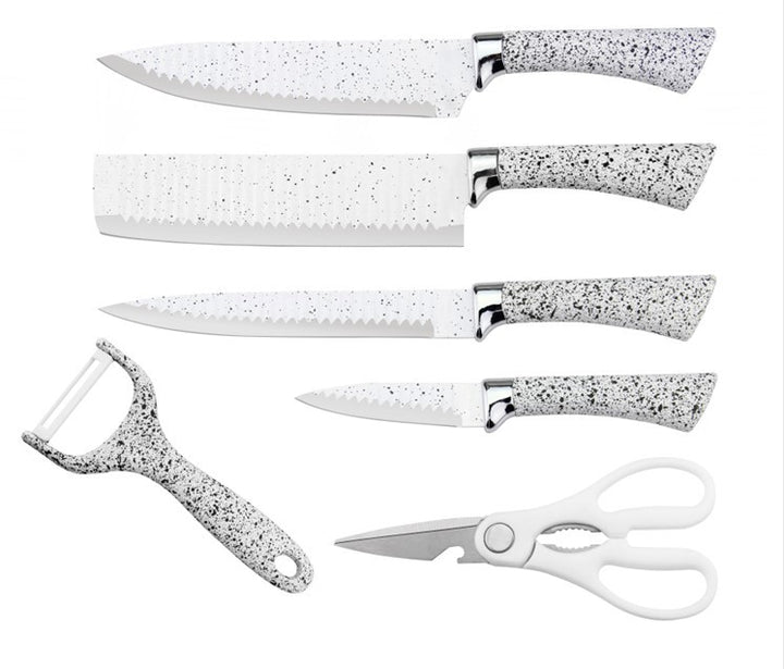 6 Pieces Dotted Knife Set