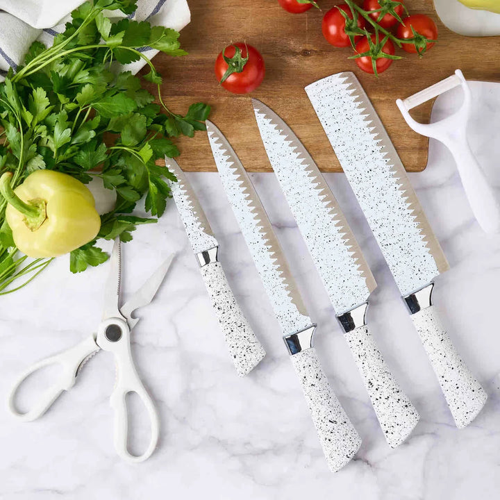 6 Pieces Dotted Knife Set