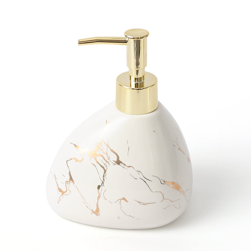 Marble pear white and gold