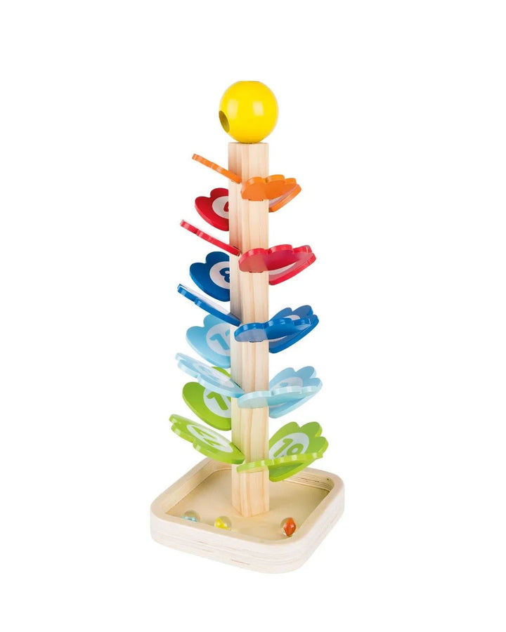 Playtive Musical Marble Tree – 23-Piece Wooden Sound Tree Toy for Kids Ages 3+ | Interactive Klangbaum with Colorful Leaves & Melodic Sound | STEM Learning Montessori Toy | Real Wood Construction | Easy Assembly | TÜV Certified | Fun & Educational