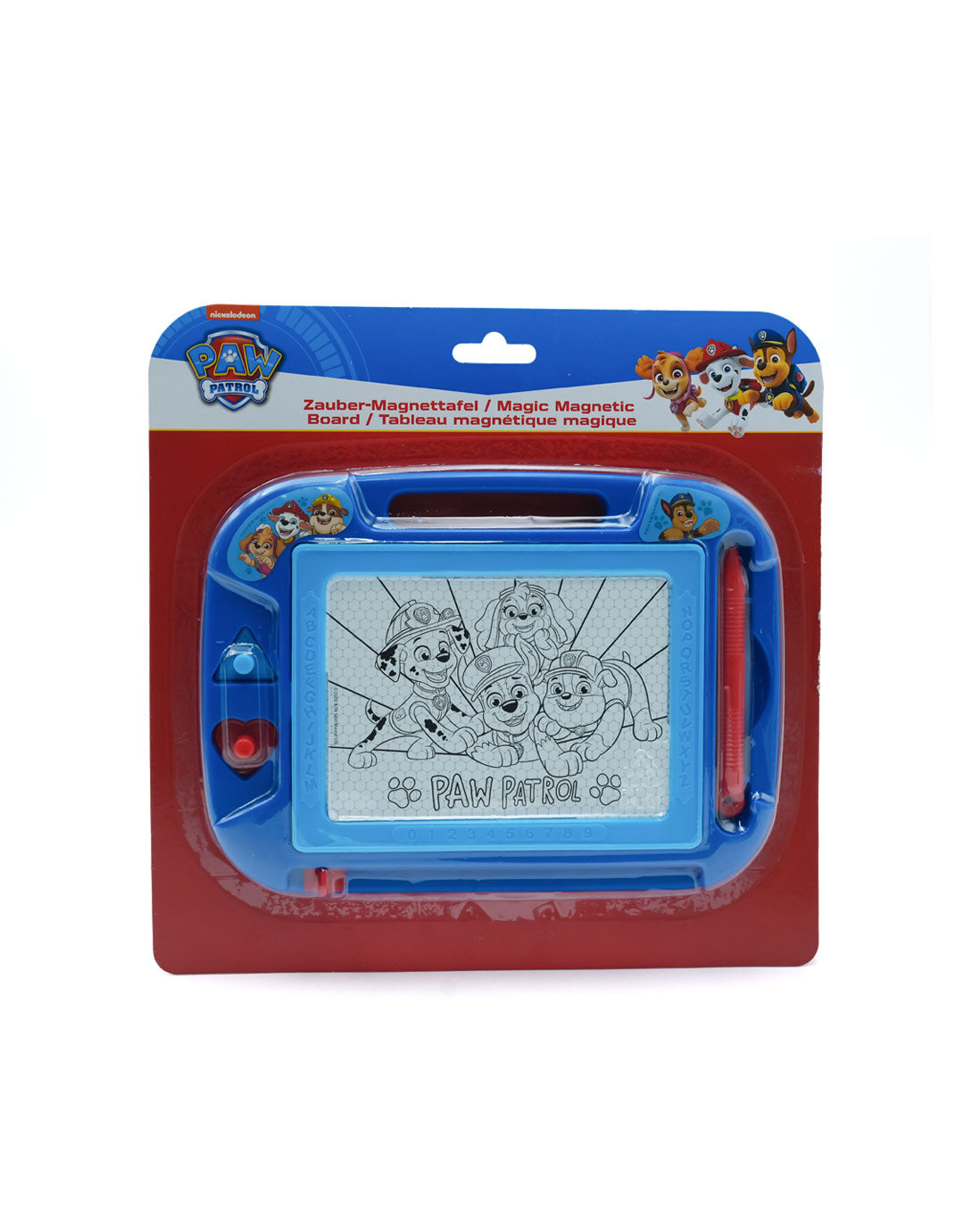 Paw Patrol Magic Magnetic Board – Interactive Drawing and Erasing Toy for Kids, Portable Magnetic Sketch Pad with Paw Patrol Design, Includes Magnetic Pen and Stamps, Encourages Creativity and Fine Motor Skills