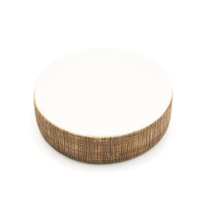 Beram 4PCS Ceramic Bathroom Accessory Set, White &  Brown Textured Set with Lotion Dispenser, Toothbrush Holder, Tumbler, and Soap Dish, Modern Bathroom Countertop Organizer (4PCS Set)