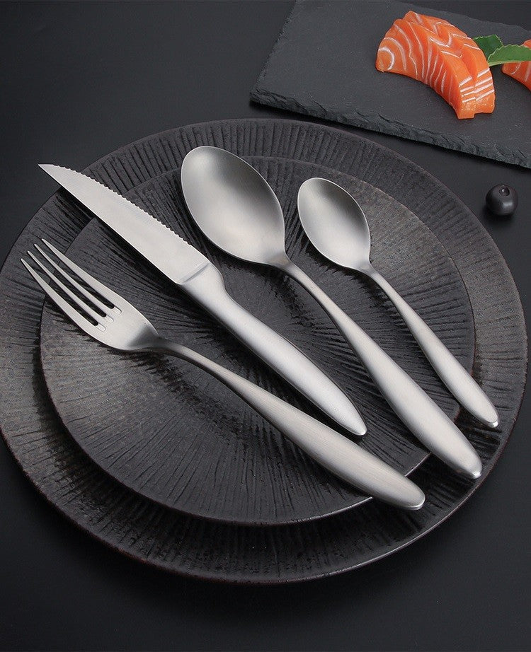 Silver Shine Steel Set of 4, 16 & 24