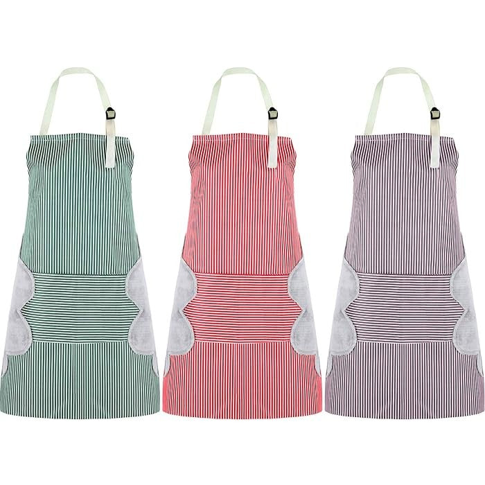 Unisex Bib Apron, 3 Pieces