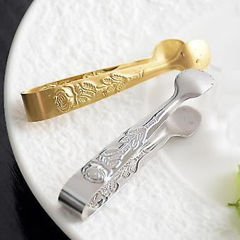 Sugar Tongs with Rose Design