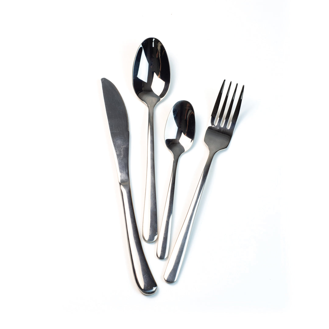 Stainless Edge Cutlery Set of 4, 16 & 24