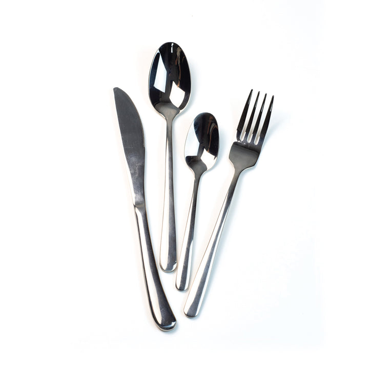 Stainless Edge Cutlery Set of 4, 16 & 24