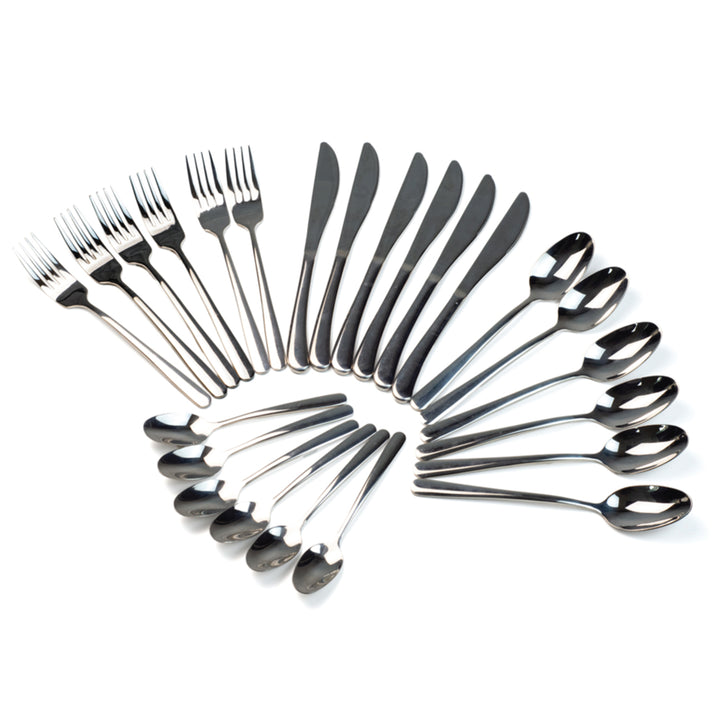 Stainless Edge Cutlery Set of 4, 16 & 24