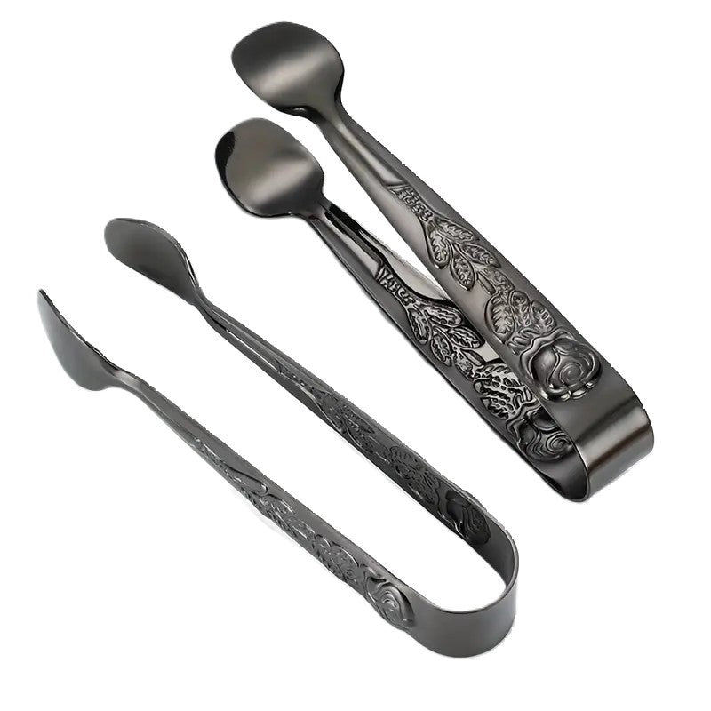 Sugar Tongs with Rose Design