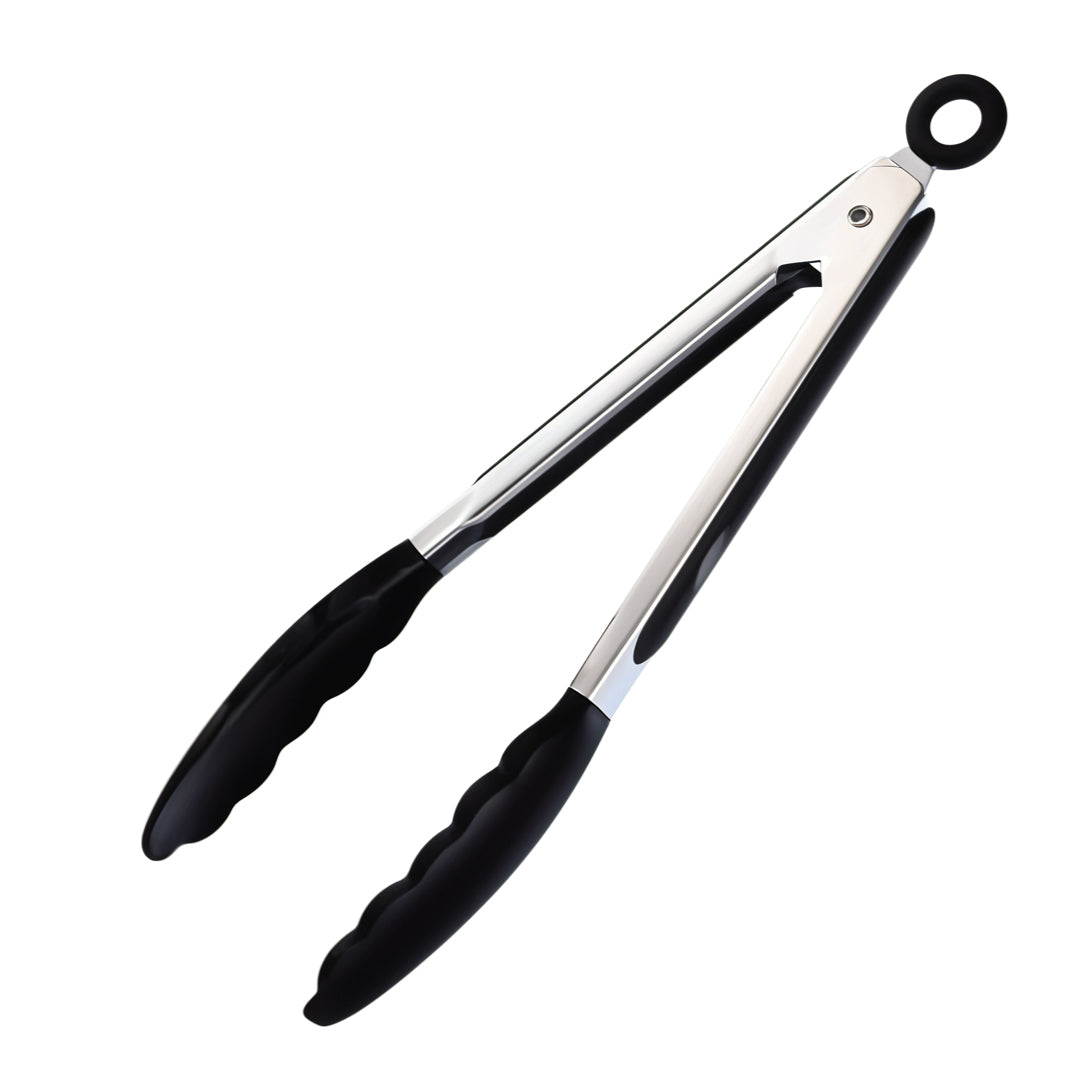 9" Cooking Tongs for Frying, Serving, Grilling and BBQ