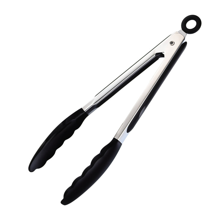9" Cooking Tongs for Frying, Serving, Grilling and BBQ