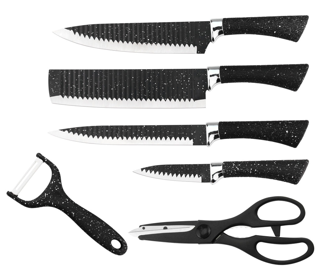 6 Pieces Dotted Knife Set