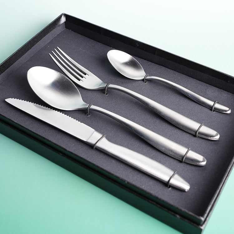 Silver Shine Steel Set of 4, 16 & 24