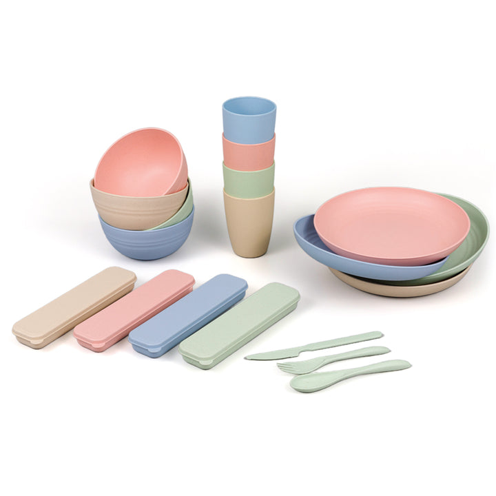 Wheat Straw 28 Piece Tableware Set