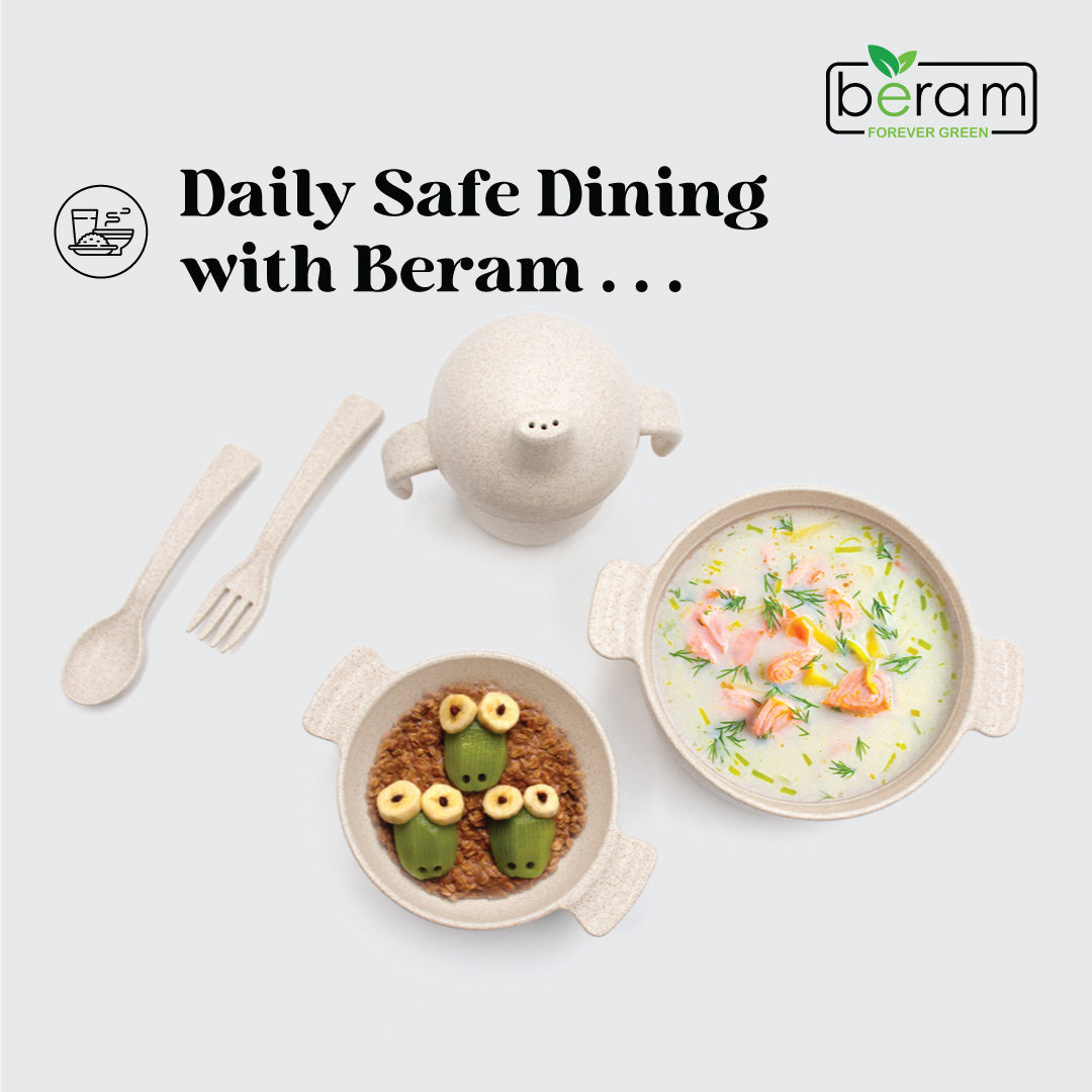 Wheat Straw Kids Dinnerware Set