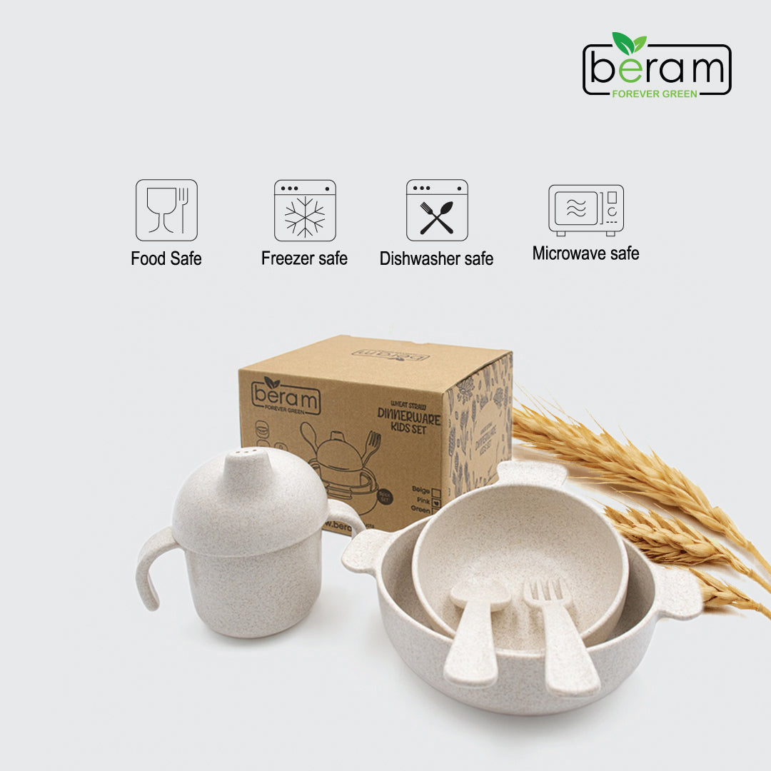 Wheat Straw Kids Dinnerware Set