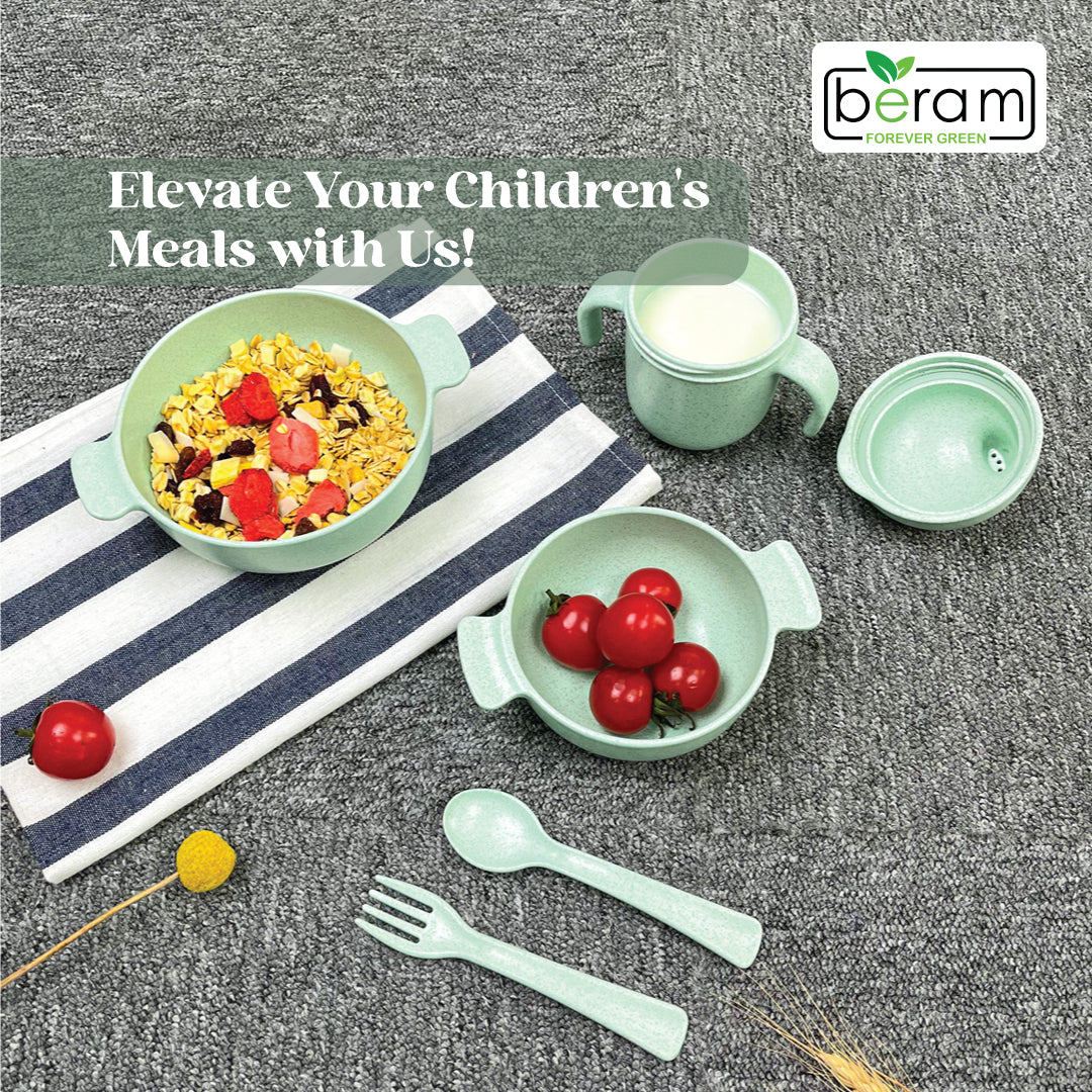 Wheat Straw Kids Dinnerware Set