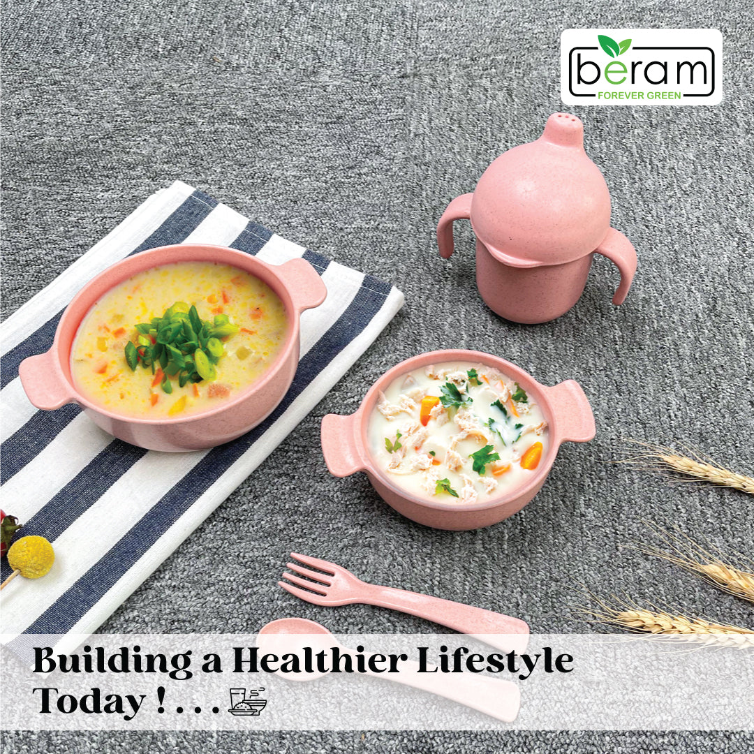 Wheat Straw Kids Dinnerware Set