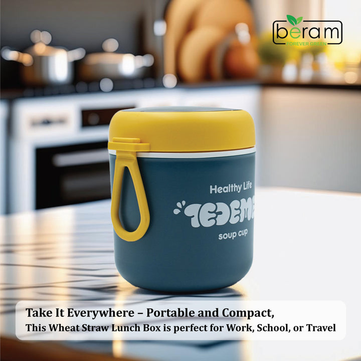 Wheat Straw 510ml Lunch Box