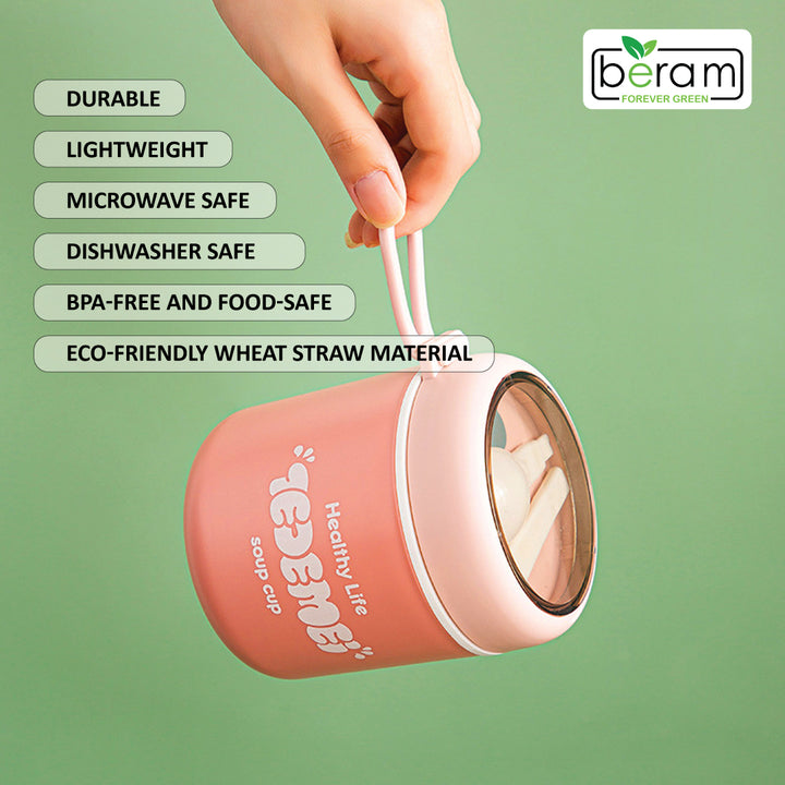 Wheat Straw 510ml Lunch Box