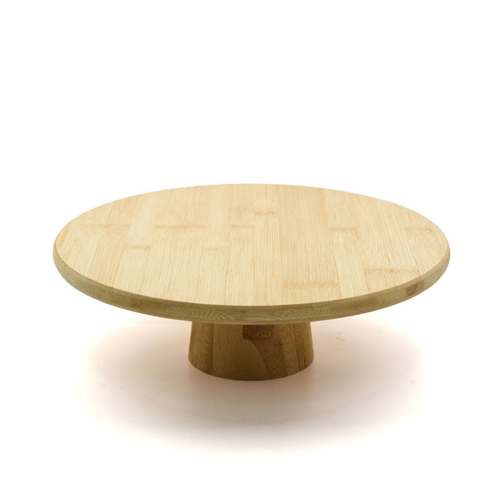 Beram Bamboo Serving Tray 30cm Round for Dining Table Cheese Board Snack Platter Charcuterie Server Kitchen Party Display Eco Friendly Bamboo Stand Pizza Dessert Fruits