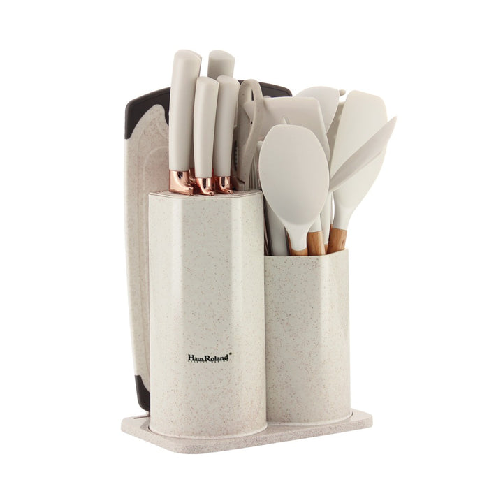 19 Pieces Kitchen Knife & Utensil Set