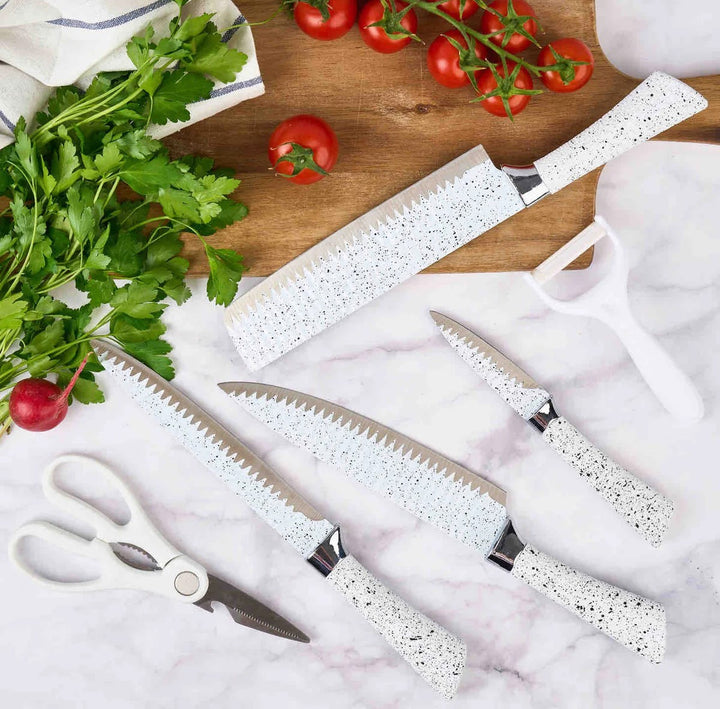 6 Pieces Dotted Knife Set