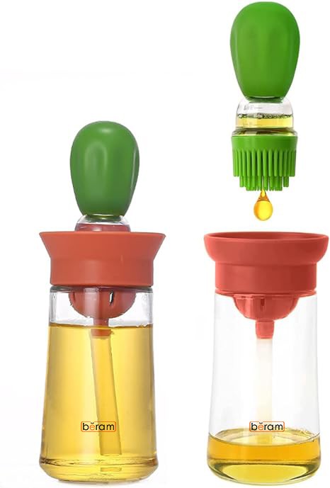 Oil Dispenser Bottle with Basting Brush