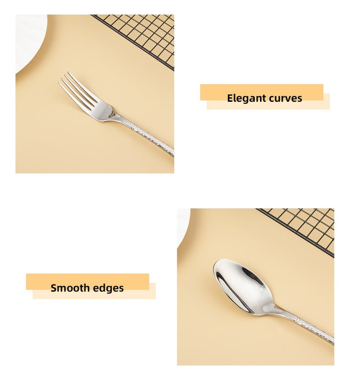 Sparkling Steel Mermaid Cutlery, Silver Set of 4, 16 & 24