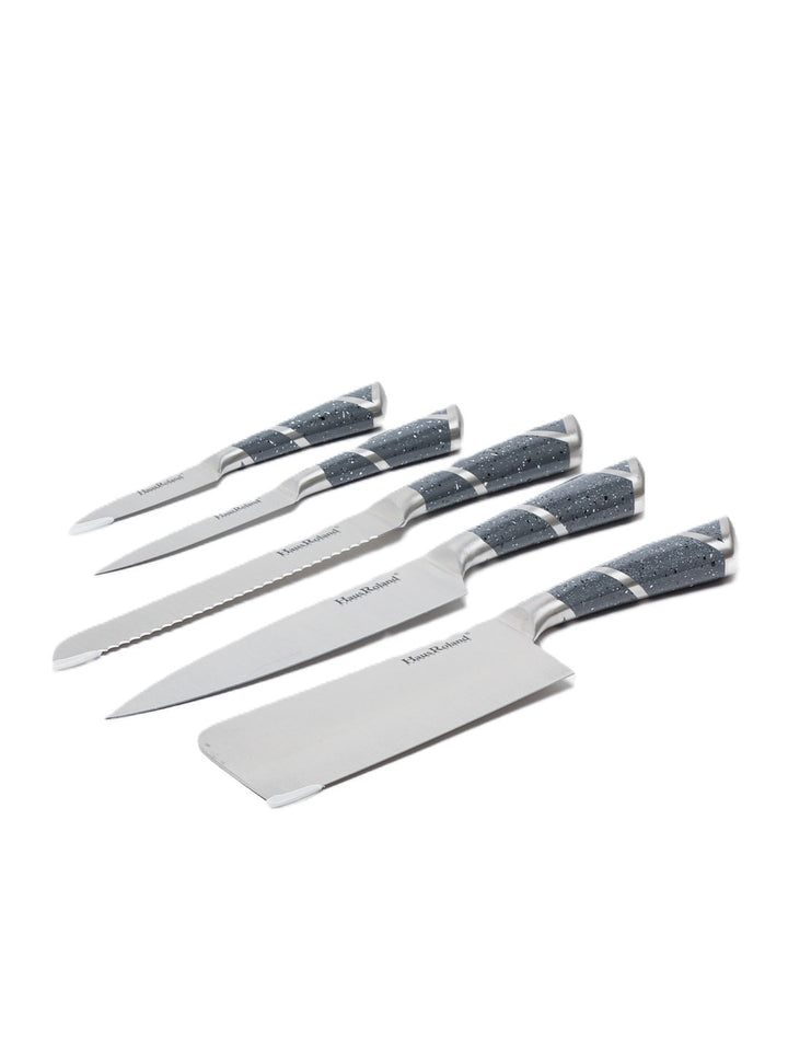 8 Pieces Kitchen Knife & Utensil Set with Steel Handles