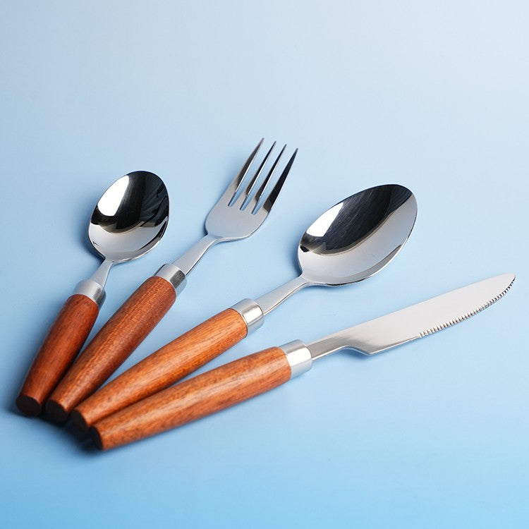 Woodland Steel Cutlery Set of 4, 16 & 24