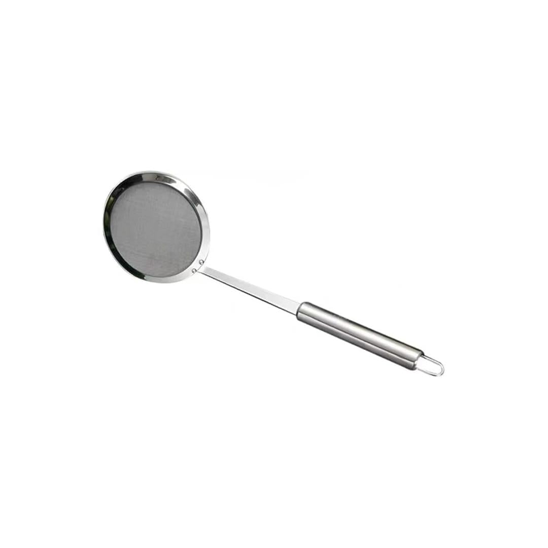 BERAM Fine Mesh Food Strainer Skimmer Stainless Steel Skimmer Ladle Elegant Design Cooking Utensils Kitchen Tool for Frying Straining and Draining